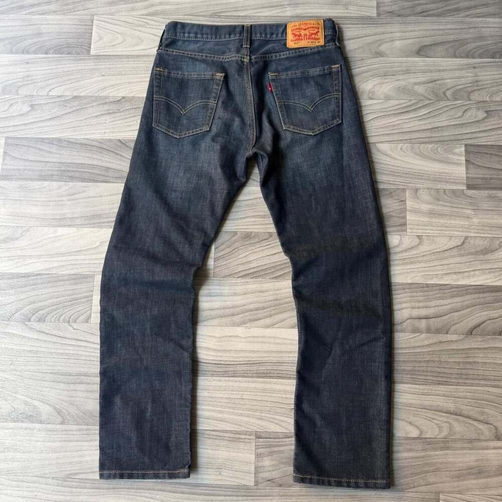 Levi's 513 Slim Straight Denim Jeans W30 L30 Dark Wash
